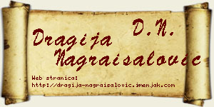 Dragija Nagraisalović vizit kartica